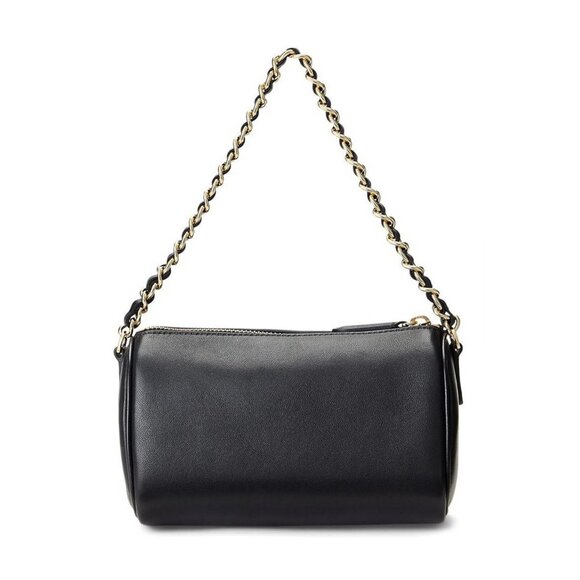 Ralph Lauren Emelia Mini Nappa Leather Shoulder Bag - Black - Picture 1 of 9